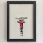 Minimalist Peek Through Sketch Wall Frame (A4) – Modern Wall Art | Aesthetic Walls
